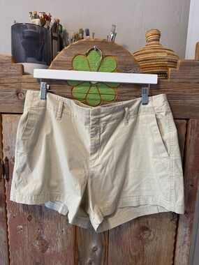 a new day Cream Khaki Chino Bermuda Shorts size 12